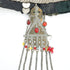 Turkoman head dress with two metal and glass pendants - The Nomads Tent